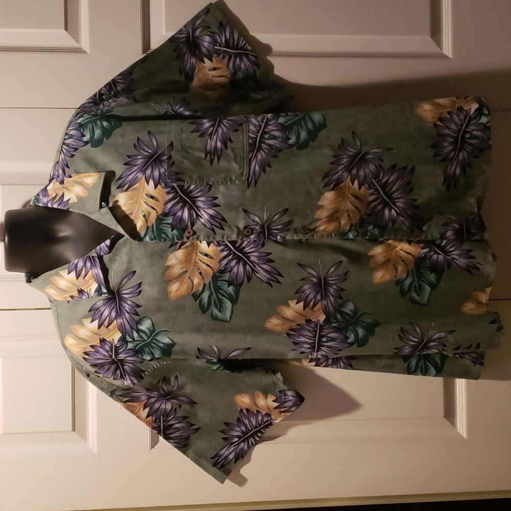 COTTON TRADERS men's button front casual shirt